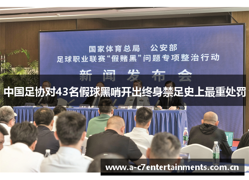 中国足协对43名假球黑哨开出终身禁足史上最重处罚